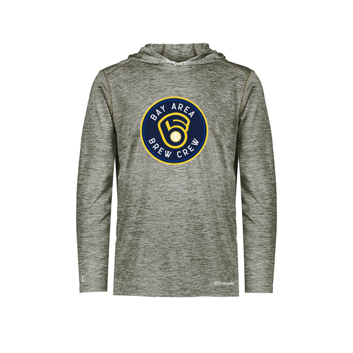 [FOLHCGGY-AS-LOGO1] Decker Men's Charge Hoodie (Adult S, Gray, Logo 1)