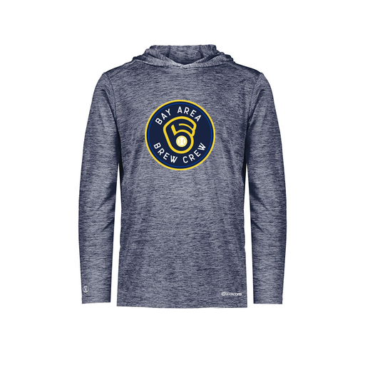 [FOLHCGNV-YS-LOGO1] Decker Youth Charge Hoodie (Youth S, Navy, Logo 1)