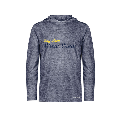 [FOLHCGNV-YS-LOGO3] Decker Youth Charge Hoodie (Youth S, Navy, Logo 3)