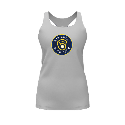 [FT0TRBGY-FYS-LOGO1] Decker Racerback Tank Top (Female Youth S, Gray, Logo 1)