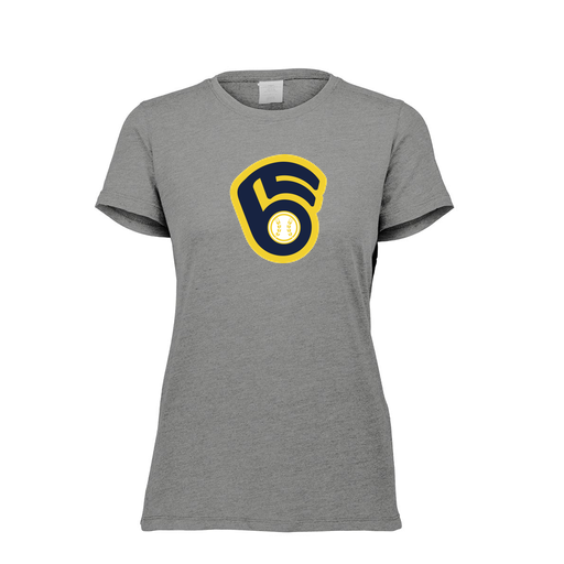 [FTSCUBGY-FAXS-LOGO2] Decker Women's Tri-Blend T-Shirt - Short Sleeve (Female Adult XS, Gray, Logo 2)