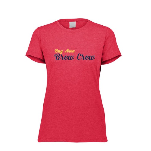 [FTSCUBRD-FAXS-LOGO3] Decker Women's Tri-Blend T-Shirt - Short Sleeve (Female Adult XS, Red, Logo 3)