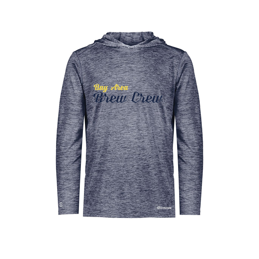 [FOLHCGNV-AS-LOGO3] Decker Men's Charge Hoodie (Adult S, Navy, Logo 3)