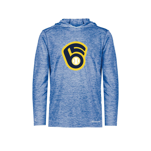 [FOLHCGRY-YS-LOGO2] Decker Youth Charge Hoodie (Youth S, Royal, Logo 2)