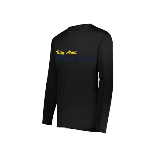 [222822.080.XS-LOGO3] Men's LS Smooth Sport Shirt (Adult XS, Black, Logo 3)