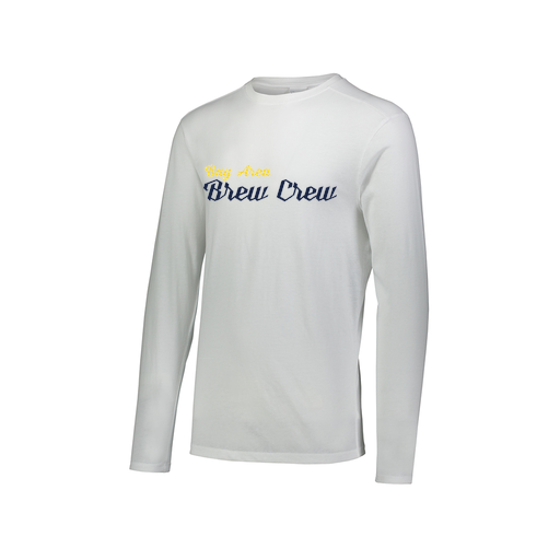 [FTLCUBWH-AXS-LOGO3] Decker Men's Tri-Blend T-Shirt - Long Sleeve (Adult XS, White, Logo 3)